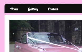 Pink Cadillac Car Hire Website